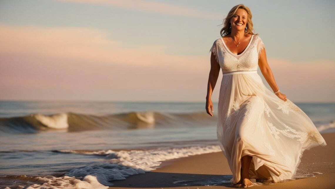 What should a 50 year old bride wear