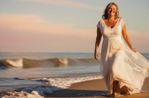 What should a 50 year old bride wear